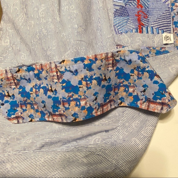 ROBERT GRAHAM SHIRT XL BLUE-WHITE - Picture 8 of 10